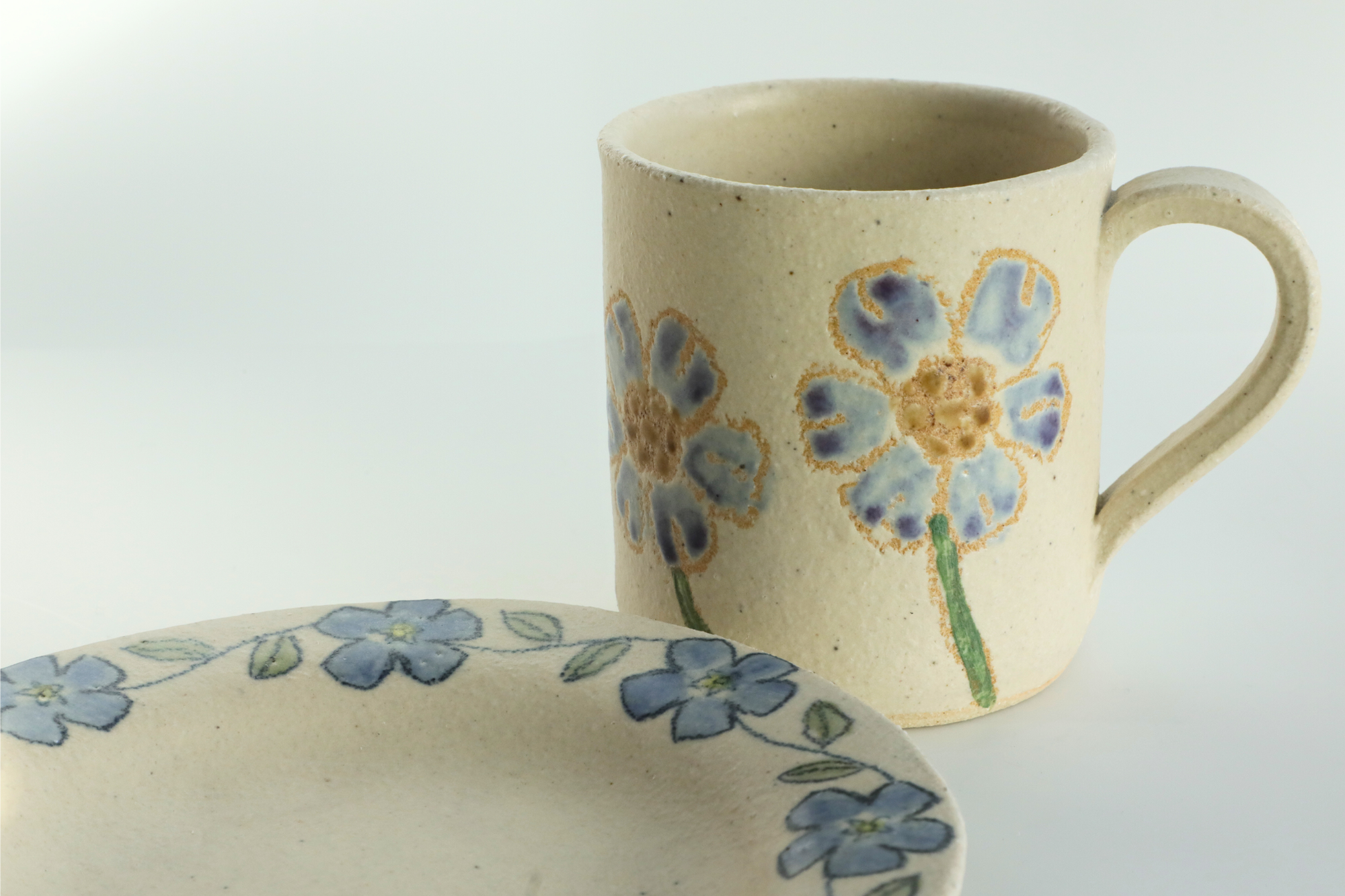 Hand-Painted Wildflower Plate